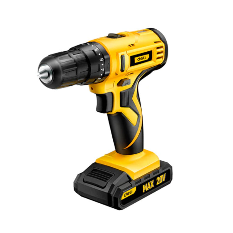 Visseuse perceuse sans fil au lithium-lon 20V (2 Ah) DELI DL-CZ20-E1D2