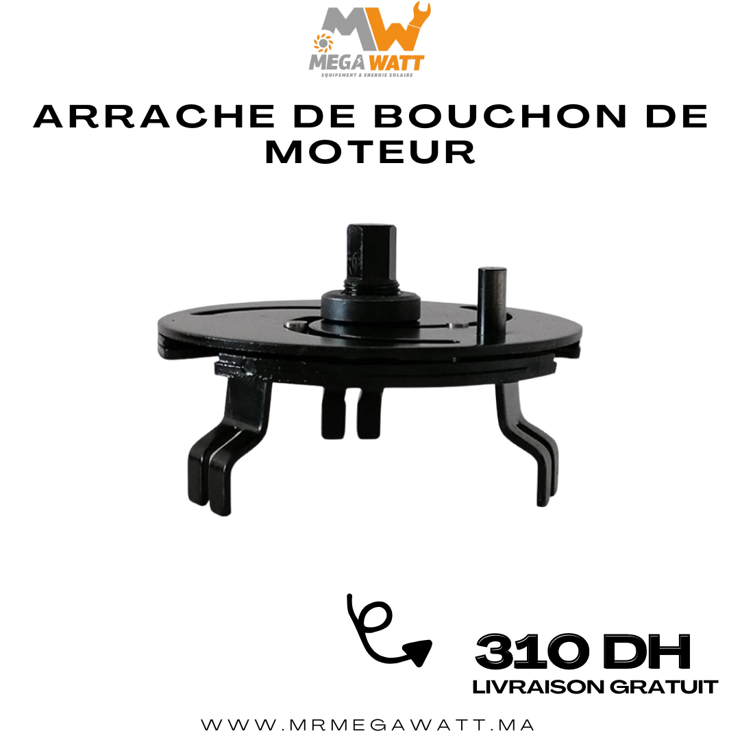arrache de bouchon de moteur