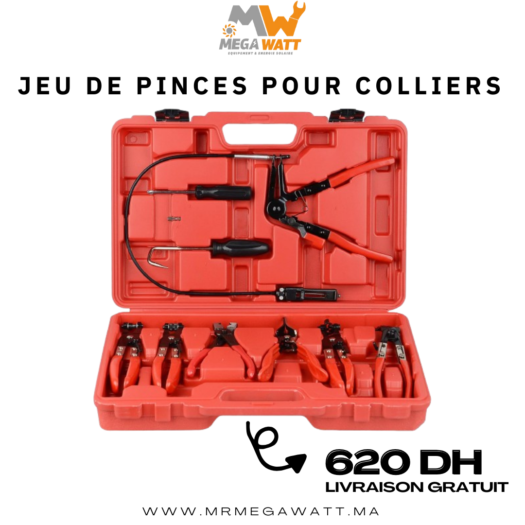Jeu de pinces pour colliers