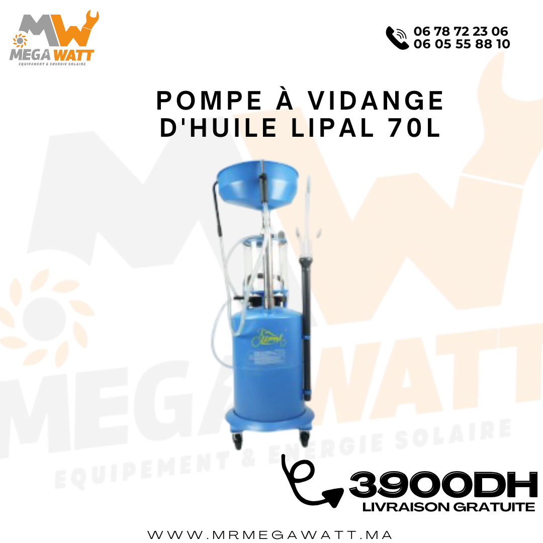 POMPE À VIDANGE D'HUILE LIPAL 70L