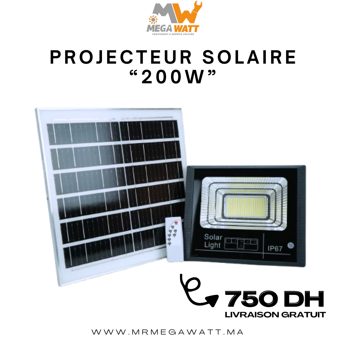 Projecteur Solaire (200w)