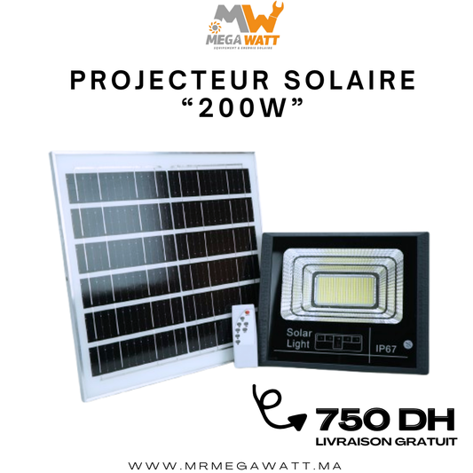 Projecteur Solaire (200w)
