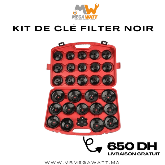 Kit de clé filter noir