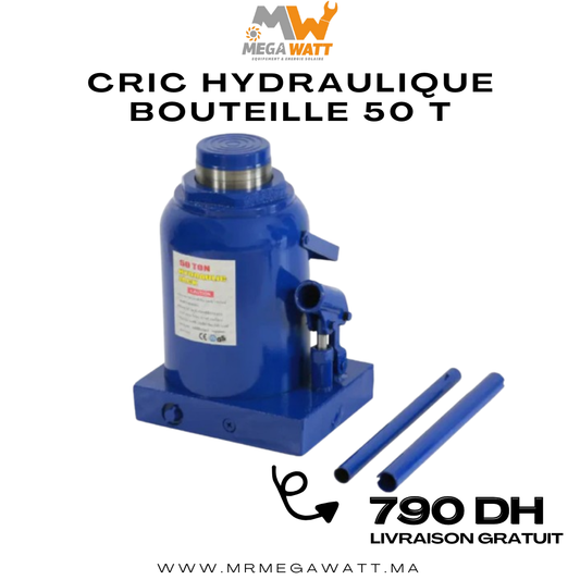 Cric hydraulique bouteille 50T