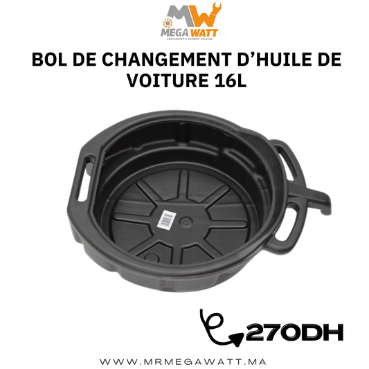BOL DE CHANGEMENT D'HUILE DE VOITURE 16L