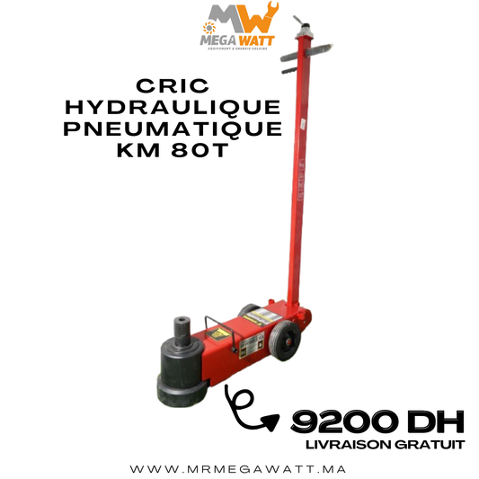 Cric hydraulique pneumatiue KM 80T