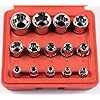 KIT DE 14 DOUILLES TORX STAR
