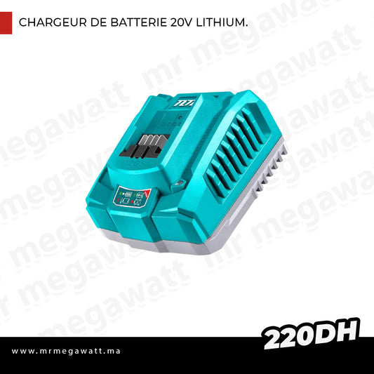 CHARGEUR DE BATTERIE 20V LITHIUM