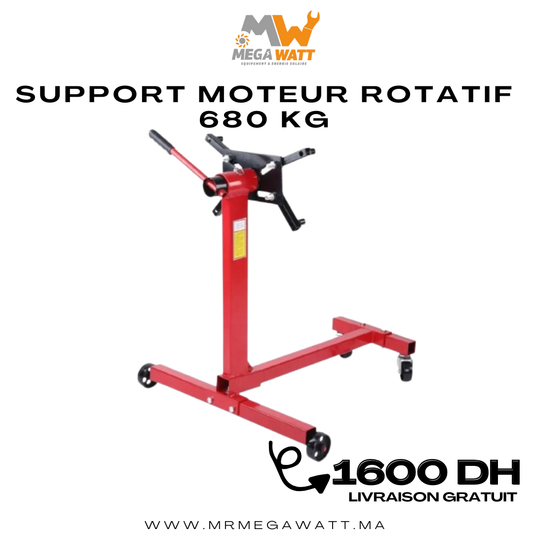 Support moteur rotatif 680 kg, idéal pour la rénovation
