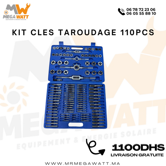 KIT CLES TAROUDAGE 110PCS