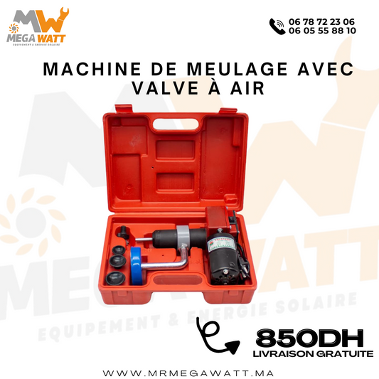 MACHINE DE MEULAGE AVEC VALVE À AIR